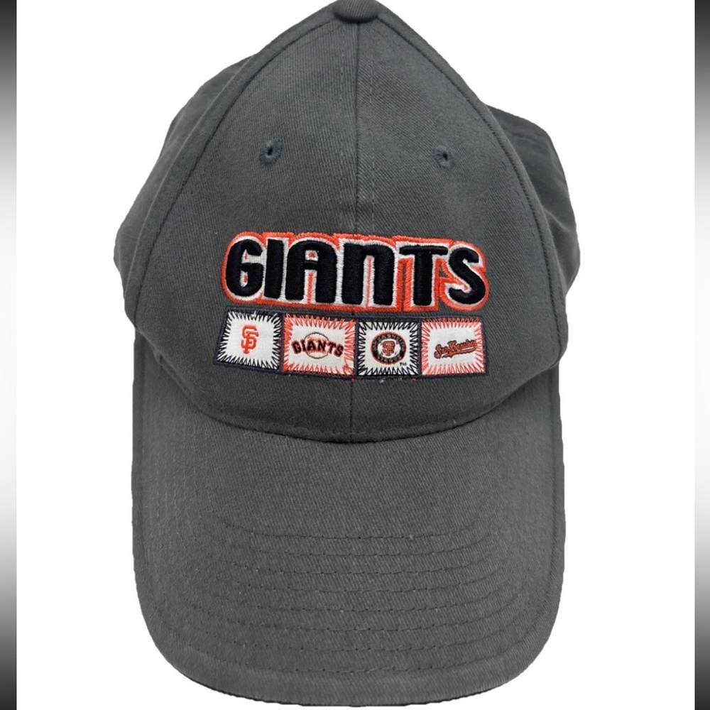 San Francisco Giants Hat Gray Orange Adjustable Strap Embroidered Cap Annco